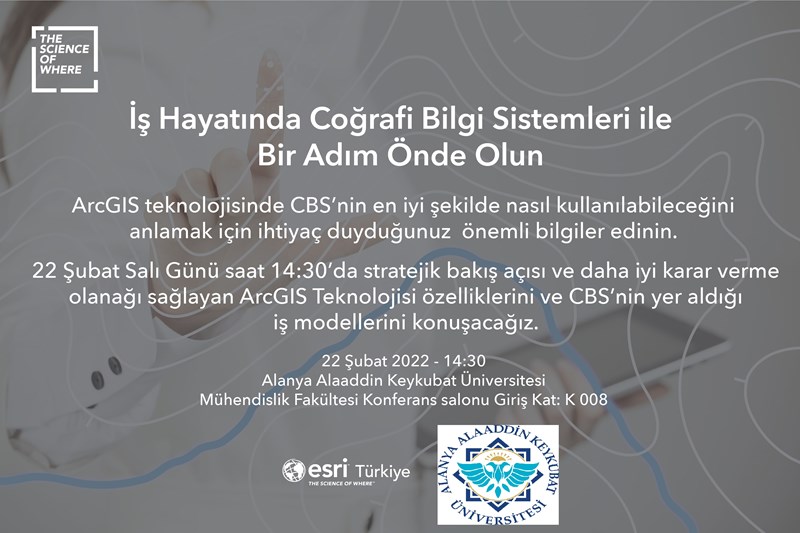 Esri Türkiye Üniversitemizde Seminer Vermiştir