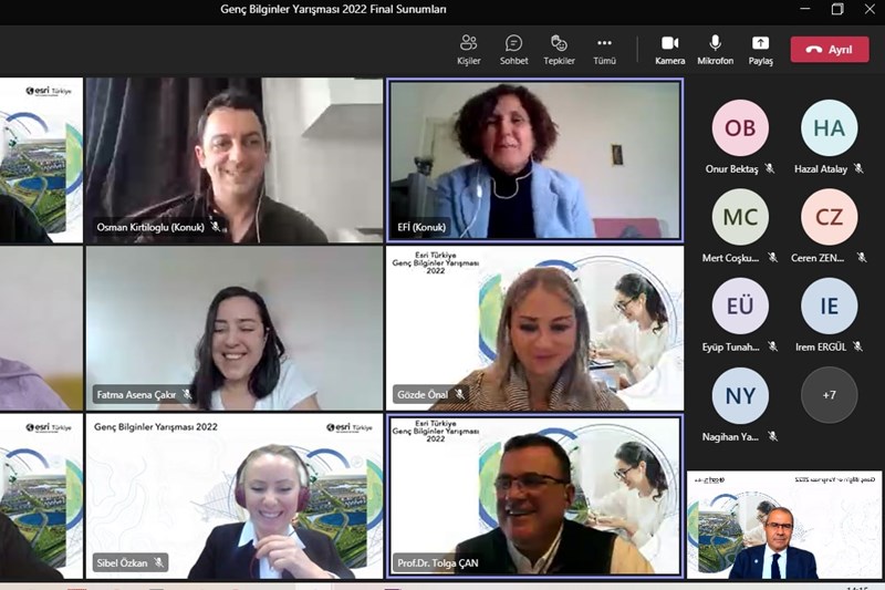 Esri Türkiye Genç Bilginler Yarışması 2022 Sonuçlandı