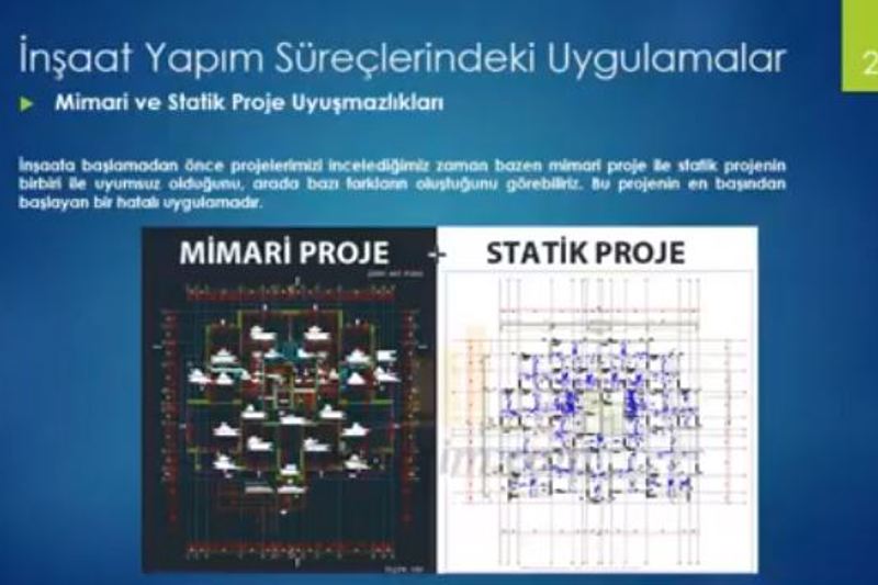 Dr. Evren KILCI Şantiye Tekniği Dersinde Seminer Vermiştir