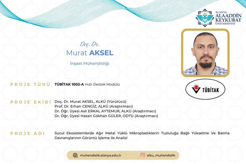 BÖLÜMÜMÜZ ÖĞRETİM ÜYESİNDEN TÜBİTAK BAŞARISI